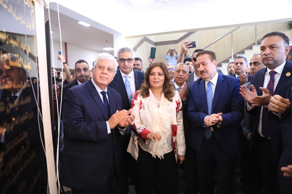 وزير التعليم العالي ومحافظ المنوفية ورئيس جامعة مدينة السادات يفتتحون مقر جامعة مدينة السادات الأهلية