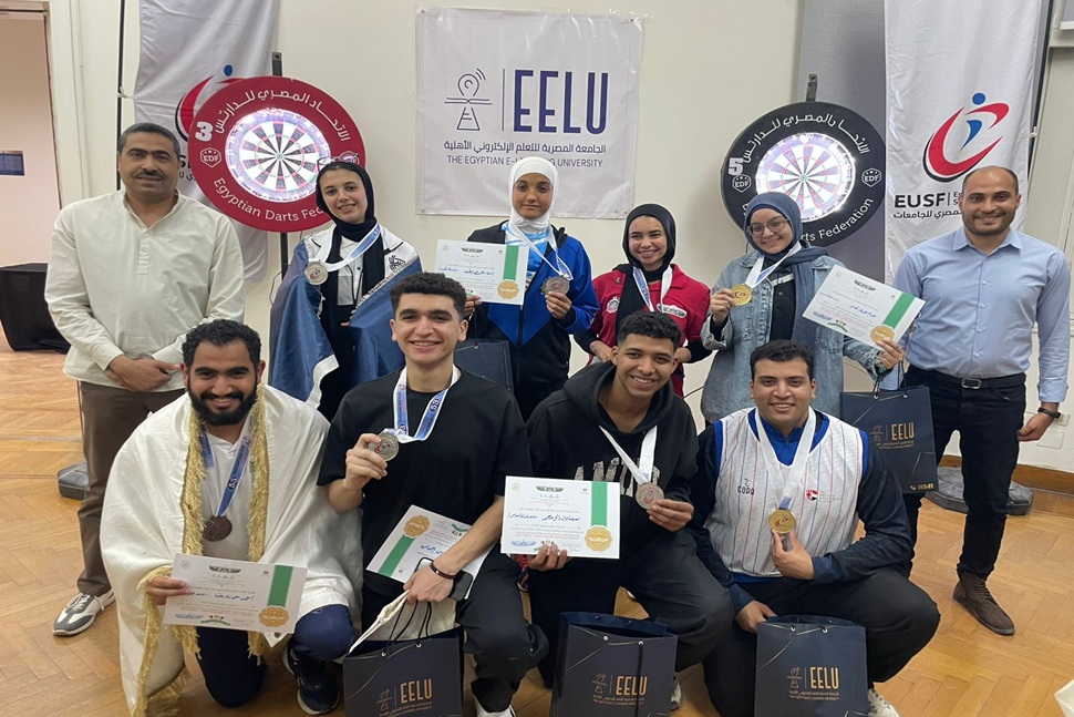برعاية وزيري التعليم العالي والشباب والرياضة.. إعلان نتائج بطولة الدارتس للجامعات والمعاهد العليا المصرية 