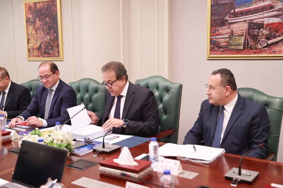 Minister of Health Chairs Meeting of the Board of Trustees of the Egyptian Health Council in the Presence of the Ministers of Higher Education and Finance